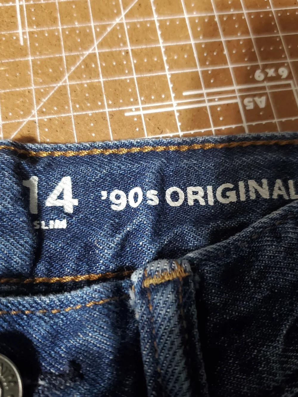 GAP 90s Original Straight Boy's Jeans Size 14 SLIM